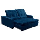 Ver imagem 3 de Sofa Retratil Reclinavel 2 Lugares 1,80m Atlantis Veludo Azul Marinho Lansofbr