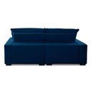 Ver imagem 6 de Sofa Retratil Reclinavel 2 Lugares 1,80m Atlantis Veludo Azul Marinho Lansofbr