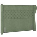 Ver imagem 4 de Kit Cabeceira Cama Box Queen 160 Cm Madrid com Puff Recamier Santorini Bouclê Oliva - Lyam Decor