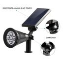 Ver imagem 2 de Luminaria Espeto 3w Solar Jardim 4 Leds Rgb Colorido Gramado