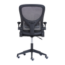 Ver imagem 4 de Cadeira Escritório Basic Diretor Tela Mesh Preta Giratória Altura Ajustável - Waw Design