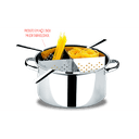 Ver imagem 2 de Espagueteira de Inox Brinox Savoy 10 Litros 4 Divisões Aço Inox