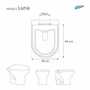 Ver imagem 3 de Assento Sanitário em MDF Luna Branco para bacia Icasa
