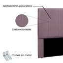 Ver imagem 4 de Cabeceira Solteiro 90cm Veludo Ravenna Roxo