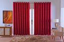 Ver imagem 2 de Cortina Jacquard Luxo em Tecido Semi Blackout Sala 2,70x1,80:bordo
