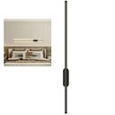 Ver imagem 1 de Luminaria Arandela Led 3 em 1 Perfil Slim Fit Iluminaçao Luz Indireta Decoraçao Ambiente Sala Quarto