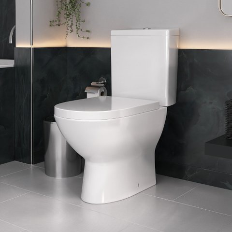 Vaso Sanitário com Caixa Acoplada para Banheiro Flora - Fabribam Branco Brilho