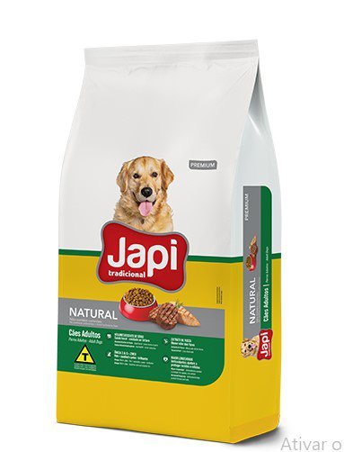 Ração Cães Adultos Premium Linha Tradicional sabor Natural 25kg - Japi ...