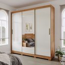 Ver imagem 2 de Guarda Roupa Ipanema 3 Portas Slide Glass 4 Gavetas Mdf