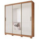 Ver imagem 1 de Guarda Roupa Ipanema 3 Portas Slide Glass 4 Gavetas Mdf