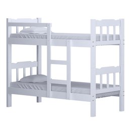 Beliche de Madeira Maciça Reforçada Branca - 1