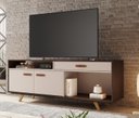 Ver imagem 1 de Rack para Tv até 65'' Polegadas Impar Jcm Móveis Café/off White