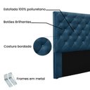 Ver imagem 4 de Cabeceira Solteiro 90cm Veludo Tania Azul