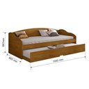 Ver imagem 3 de Sofá Cama Solteiro Funny Iii C/ Auxiliar Branco - Conquista