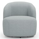 Ver imagem 5 de Sofá 2 Lugares 170cm com Poltrona Giratória Orgânica Heidy F04 Linho Cinza - Lyam Decor
