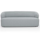 Ver imagem 4 de Sofá 2 Lugares 170cm com Poltrona Giratória Orgânica Heidy F04 Linho Cinza - Lyam Decor