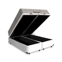 Ver imagem 3 de Cama Box Baú Queen Branca + Colchão de Molas Ensacadas - Ortobom - Airtech Branco