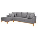 Ver imagem 2 de Sofá Beny 4 Lugares com Chaise Base Madeira Linho Império Estofados