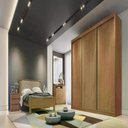 Ver imagem 2 de Guarda Roupa Sollo 3 Portas 6 Gavetas Cor:cumaru