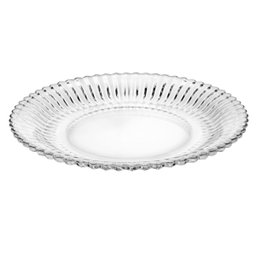 Kit 6 Pratos Sobremesa Cristal 20cm e Açucareiro Imperatriz - 2