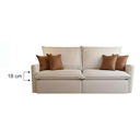 Ver imagem 2 de Sofá Luxo Elegance com Almofadas Decorativas Retrátil e Reclinável Pillow de 30cm 2,30m