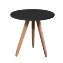 Ver imagem 3 de Mesa Lateral Redonda para Sala Pé de Madeira Retrô Camila B04 - D’Rossi
