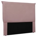 Ver imagem 2 de Cabeceira Solteiro 90cm Veludo Veneza Rosa