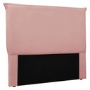 Ver imagem 2 de Cabeceira Solteiro 90cm Veludo Veneza Rosa
