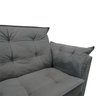 Sofá 2 Lugares para Sala Moderno Confortável Andreia Suede Cinza - 4