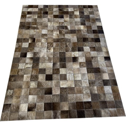 Tapete De Couro Cinza rato 1,00x1,50 sem bordas