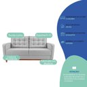 Ver imagem 5 de Kit Sofá 2 Lugares e 2 Poltronas Luxo Moderno Sala de Estar Samuel