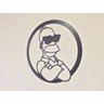 Quadro Homer Simpson Decorativo Letreiro Metal - 2