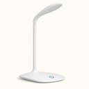 Ver imagem 1 de Luminaria Mesa LED Articulada Abajur Touch Flexivel Branca Leitura Estudo Trabalho Quarto Escritorio