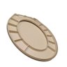 Assento Sanitário Oval com Encaixe Universal:Creme - 3