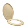 Assento Sanitário Oval com Encaixe Universal:Creme - 2