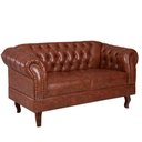 Ver imagem 1 de Namoradeira Chesterfield Duque 2 Lugares Via Encanto Courano Whisky