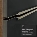 Ver imagem 7 de Balcão de Cozinha 70 cm 2 Portas Rustic/Preto Lux Madesa