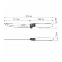Ver imagem 6 de Kit - 12 Facas para Churrasco Ipanema com Lâmina em Aço Inox 5 Pol Cabo Preto Fptop - Tramontina
