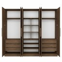 Ver imagem 1 de Guarda-roupa Modular 6 Portas 9 Gavetas 1013 Ilan Castanho