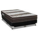 Ver imagem 1 de Cama Box Queen: Colchão Ortopédico Ortobom Light OrtoPillow + Base CRC Camurça Black(158x198)