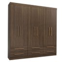 Ver imagem 2 de Guarda-roupa Casal 6 Portas 6 Gavetas Majestic