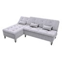 Ver imagem 4 de Sofá Cama com Chaise 3 Lugares 2,00 Mts Nice Matrix