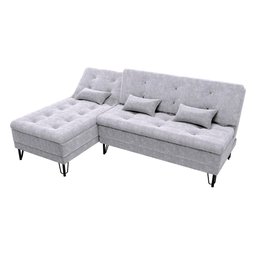 Sofá Cama com Chaise 3 Lugares 2,00 Mts Nice Matrix - 4