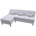 Ver imagem 3 de Sofá Cama com Chaise 3 Lugares 2,00 Mts Nice Matrix