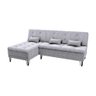 Sofá Cama com Chaise 3 Lugares 2,00 Mts Nice Matrix - 1