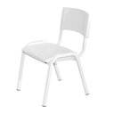 Ver imagem 2 de Conjunto Mesa e 2 Cadeiras Brancas Infantil para Escola