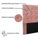 Ver imagem 4 de Cabeceira Solteiro 90cm Veludo Verona Rosa