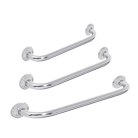 Barra de Apoio 60cm e 40cm Aço Inox Idoso Deficiente Banheiro Box Acessibilidade Cadeirante Corrimao