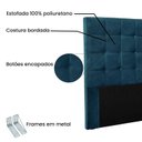 Ver imagem 4 de Cabeceira Casal 140cm Veludo Verona Azul