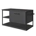 Ver imagem 2 de Gabinete para Banheiro Industrial Suspenso com Porta Basculante Grafite